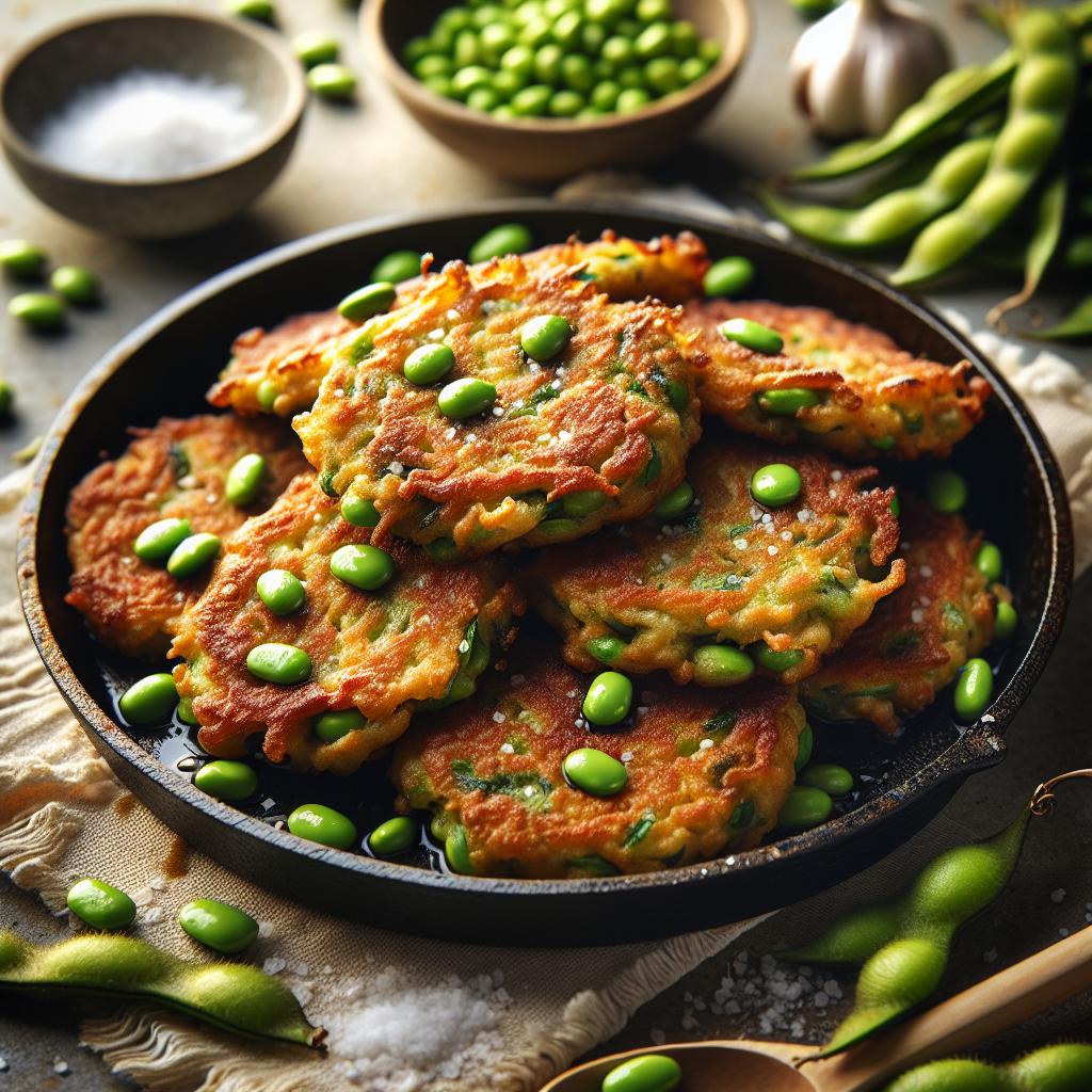 Edamame Fritters