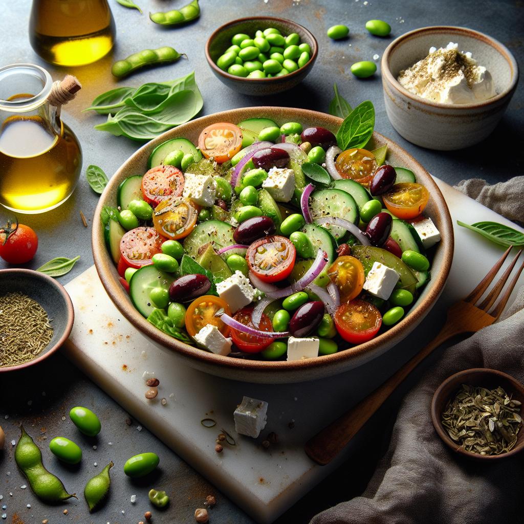 edamame greek salad