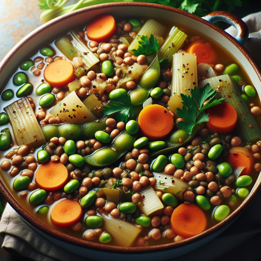 edamame lentil stew