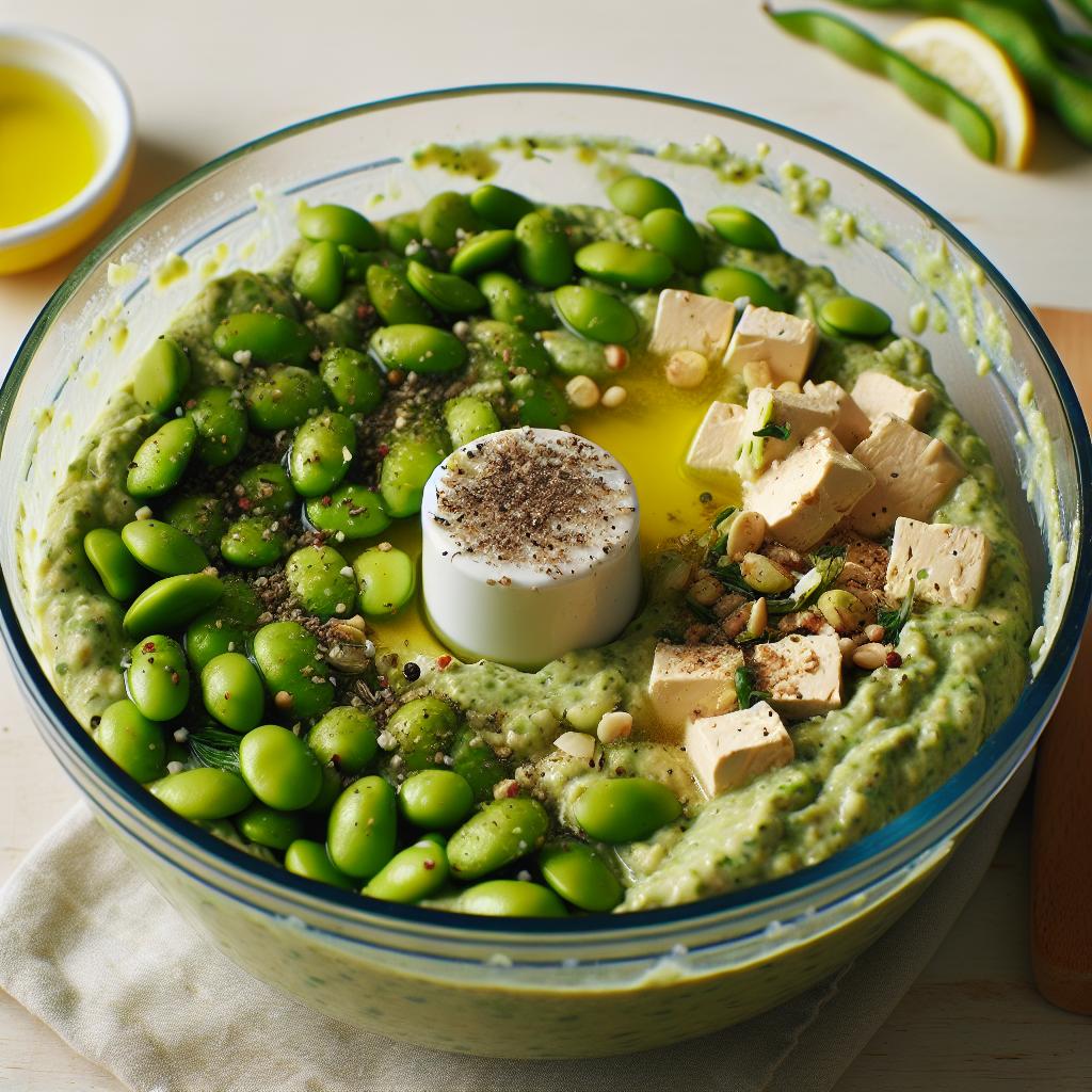 edamame tofu dip