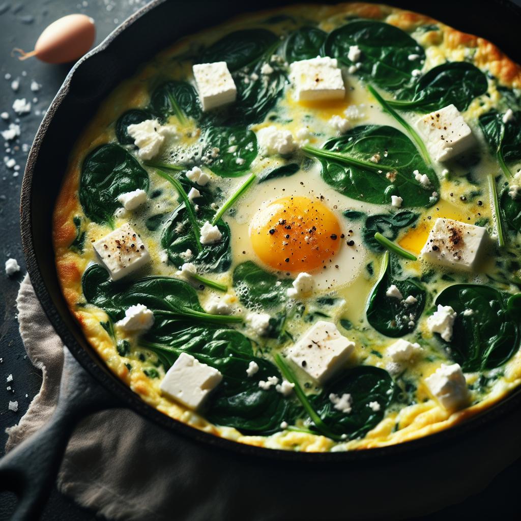 Egg White Frittata with Spinach