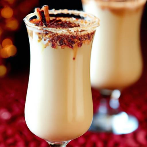 eggnog chocolate milkshake