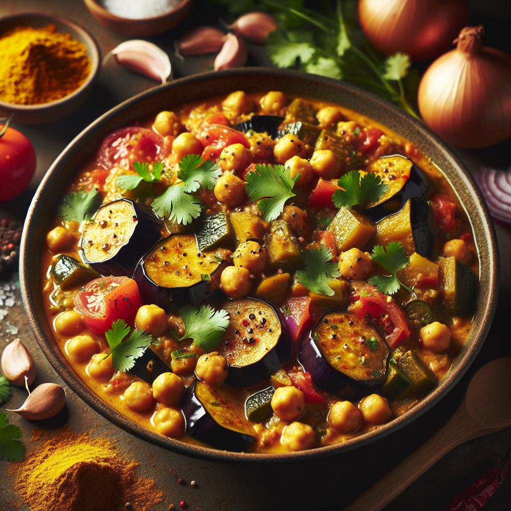 Eggplant and Chickpea Curry