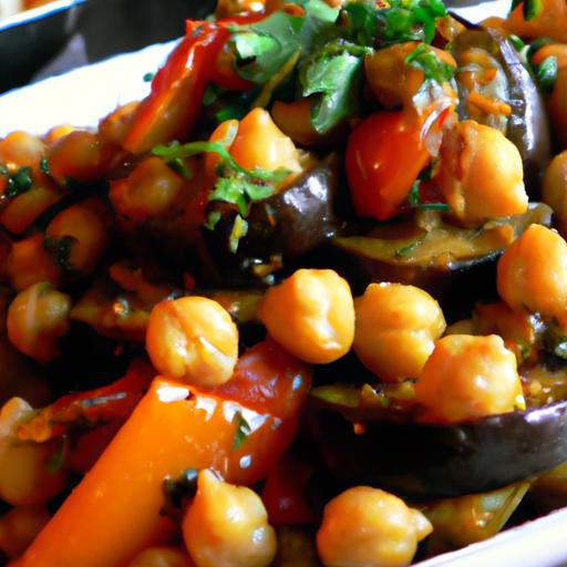 Eggplant and Chickpea Tagine