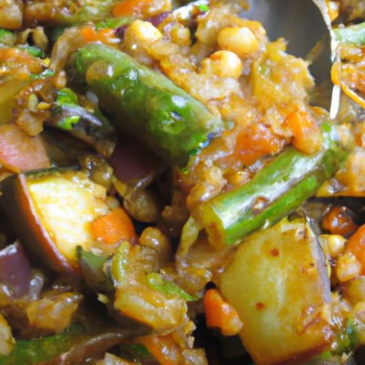 Eggplant and Red Lentil Curry