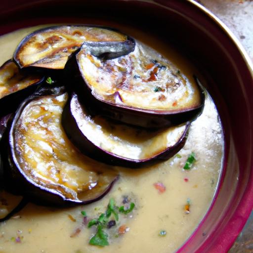 eggplant and roasted garlic soup