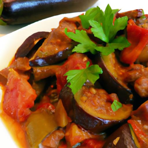 eggplant and sausage stew