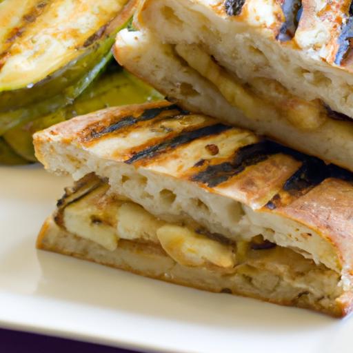 Eggplant and Smoked Mozzarella Panini