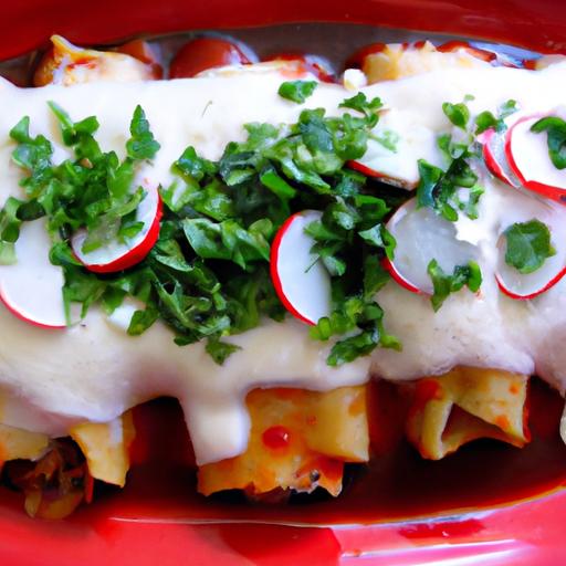 enchiladas de chile ancho y queso oaxaca