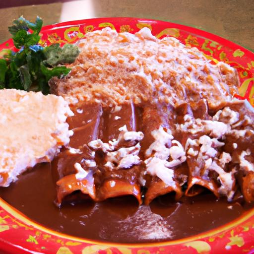 enchiladas de mole de tamarindo