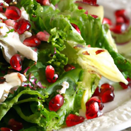 endive and pomegranate salad