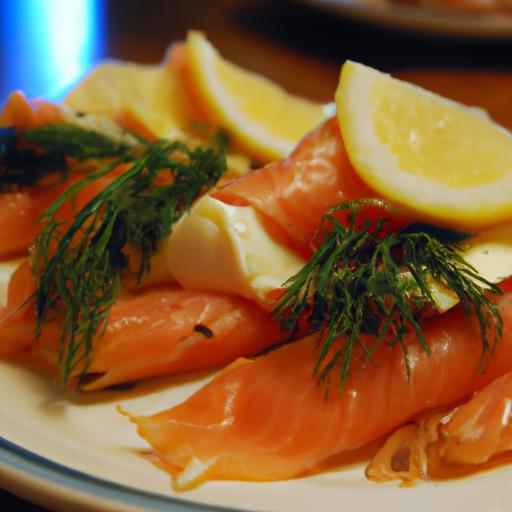 endive spears with smoked salmon