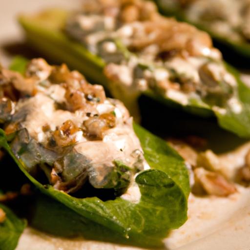 endive stuffed with goat cheese and walnuts