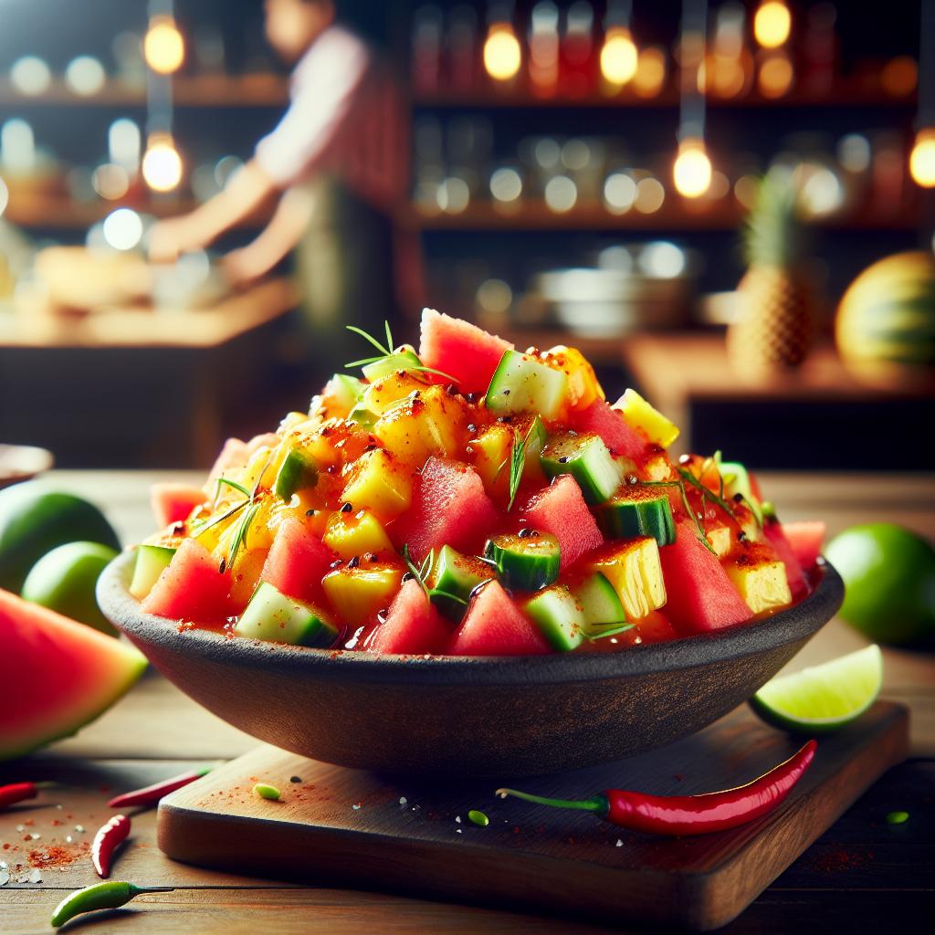 Ensalada de Fruta Con Chile