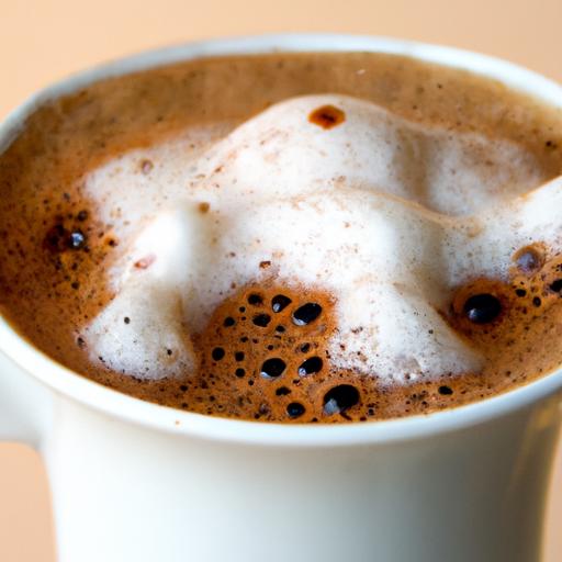 escargot coffee (snail shaped foam)