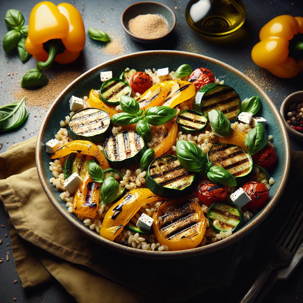 farro salad with grilled vegetables