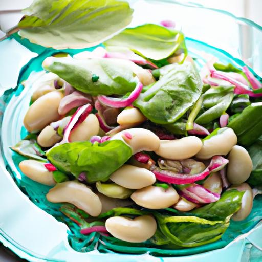 fava bean and basil salad