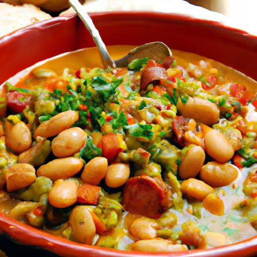 fava bean and chorizo stew