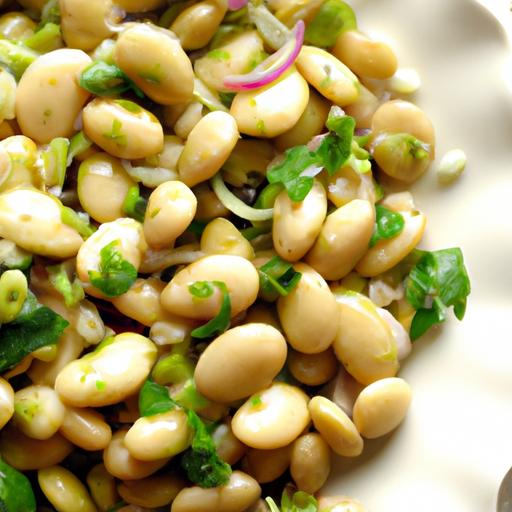 fava bean and pecorino salad