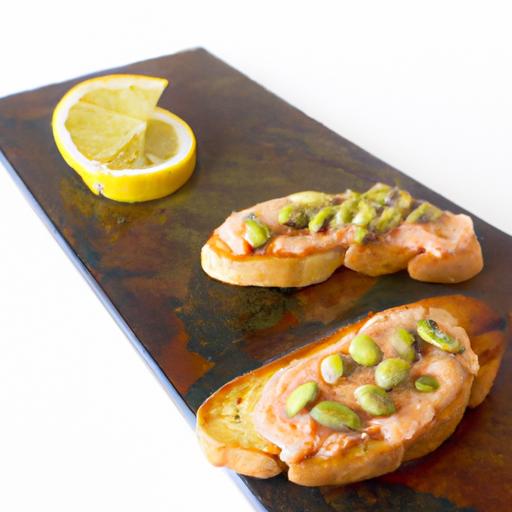 Fava Bean and Smoked Salmon Crostini