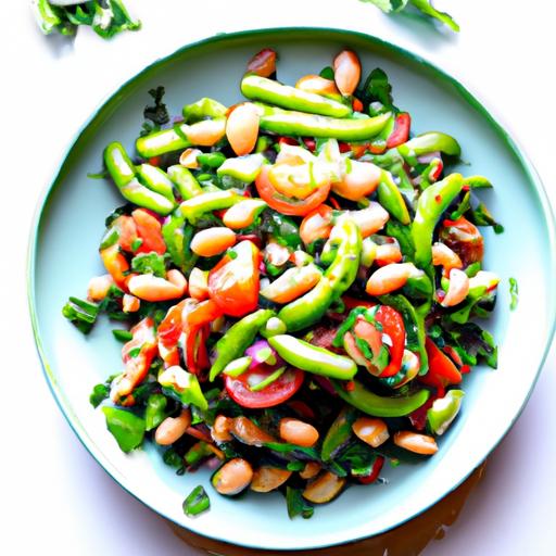 fava bean and tomato salad