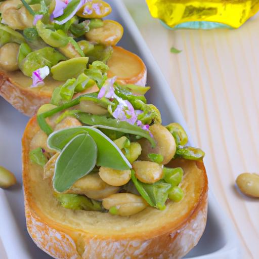 Fava Bean Bruschetta