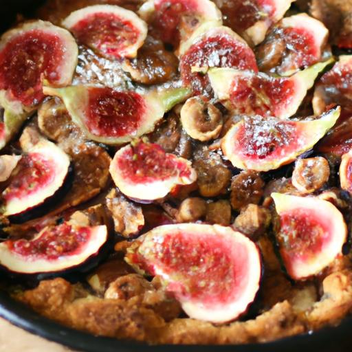 fig and almond crumble cake