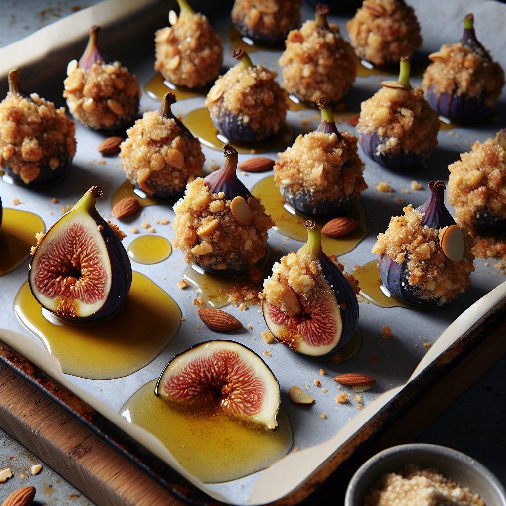 Fig and Almond Crusted Figs