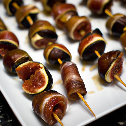 fig and bacon wrapped dates