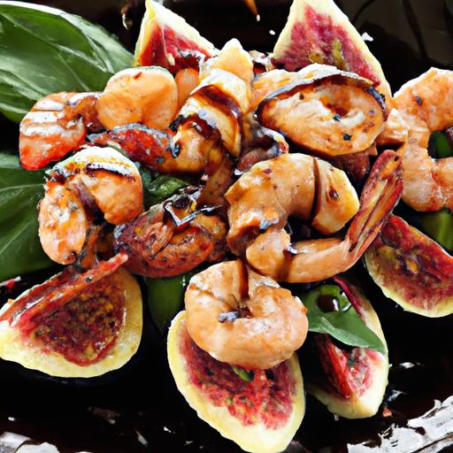 fig and balsamic glazed shrimp