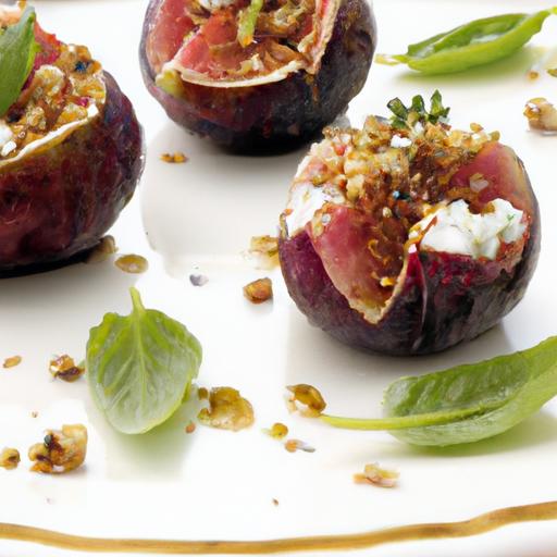 Fig and Goat Cheese Stuffed Figs with Balsamic Glaze