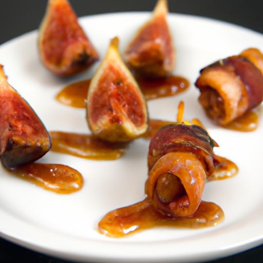 Fig and Orange Marmalade Glazed Figs with Bacon