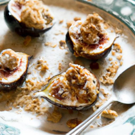 Fig and Ricotta Stuffed Figs with Walnut Crumble