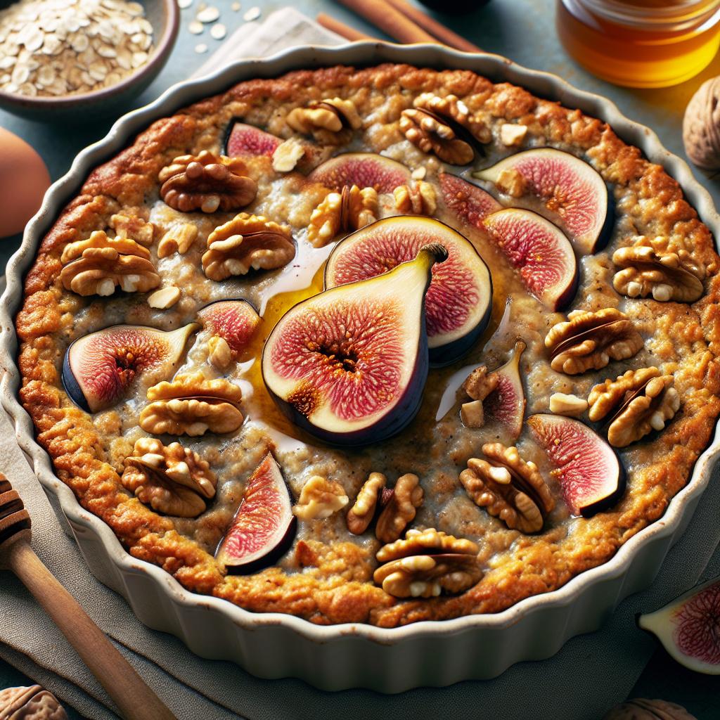 Fig and Walnut Baked Oatmeal