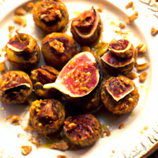 Fig and Walnut Crusted Figs