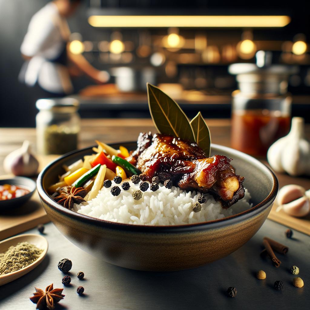 Filipino Adobo Chicken Bowl