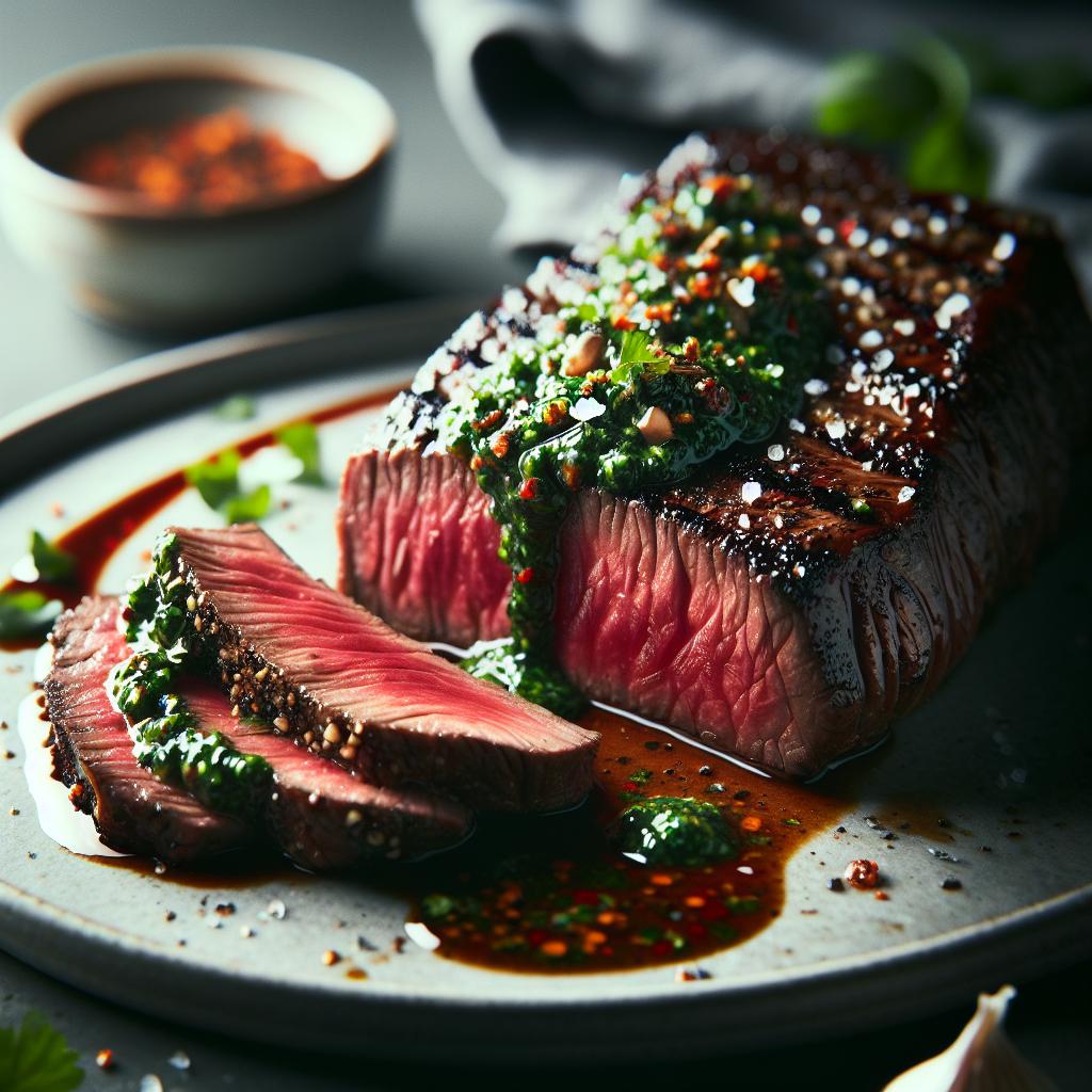 flank steak with chimichurri