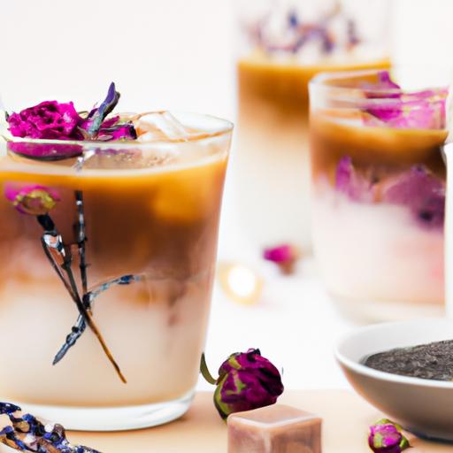 French Lavender and Rose Iced Coffee