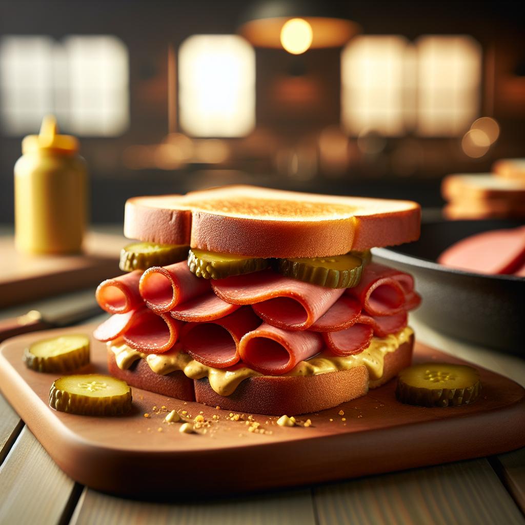 fried bologna sandwich