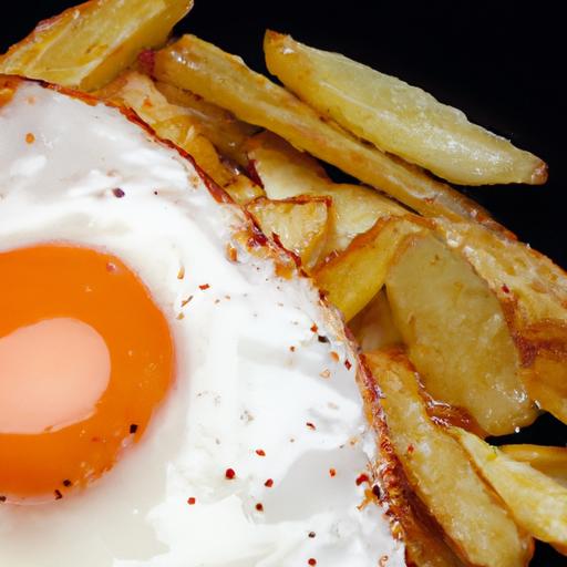 fried egg and chips