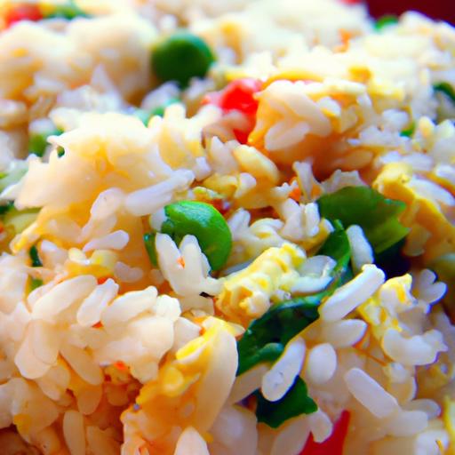 fried rice with frozen vegetables