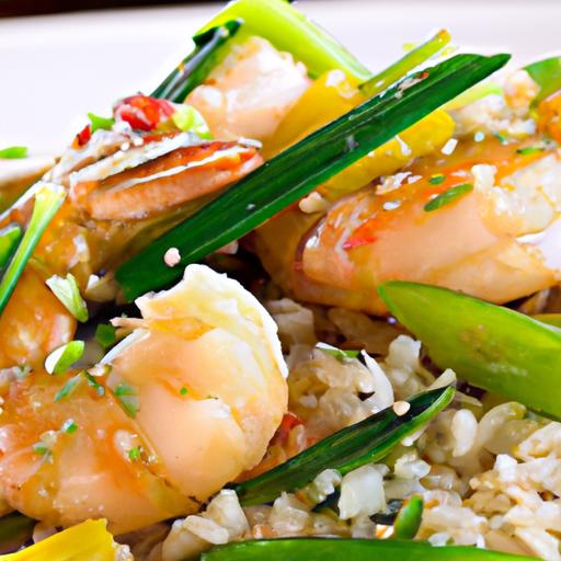 garlic and ginger shrimp stir fry