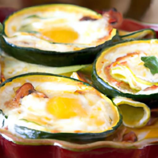 garlic and zucchini baked eggs