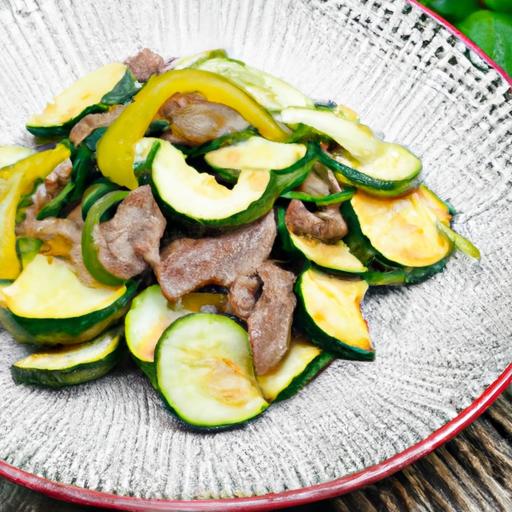 garlic and zucchini beef stir fry