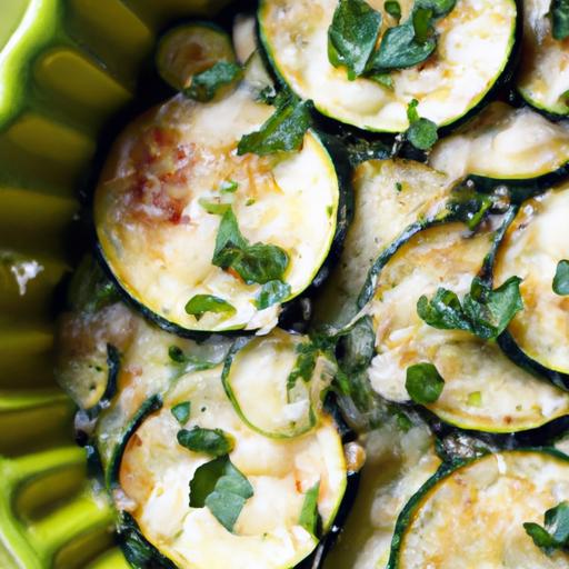 Garlic and Zucchini Gratin