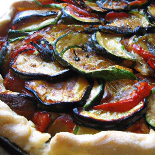 Garlic and Zucchini Ratatouille Tart