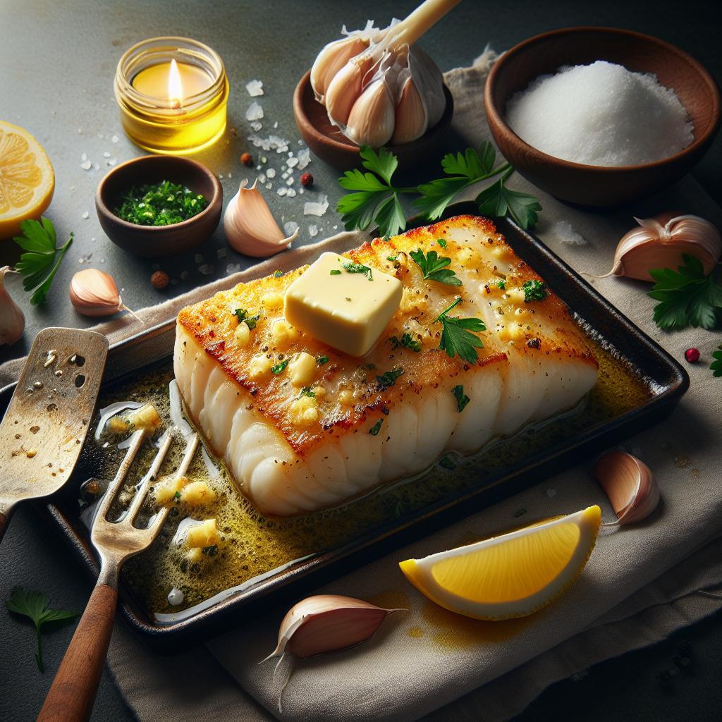 garlic butter baked cod