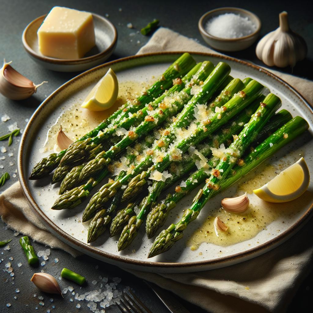 garlic butter roasted asparagus