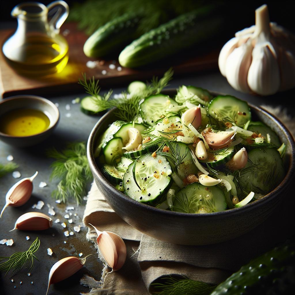 garlic cucumber salad