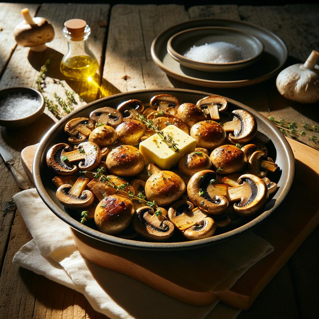 garlic herb butter mushrooms